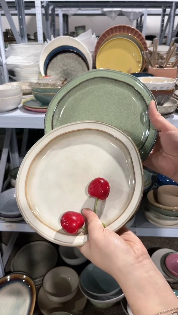 【闪购商品】瓷片外贸尾货瑕疵满20包邮X2 重瑕小盘组合