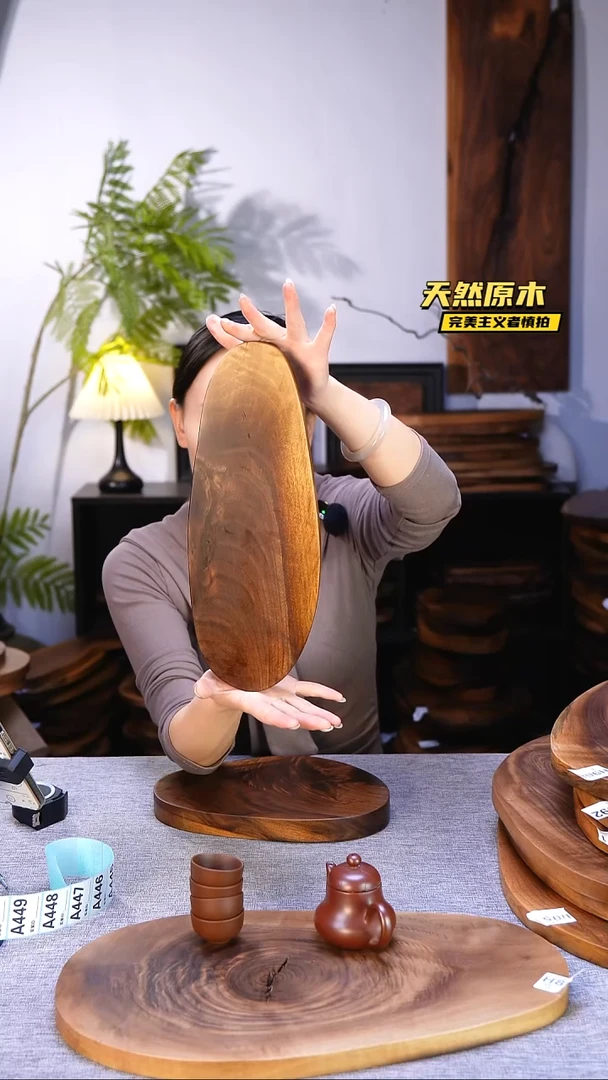 木北美黑胡桃原木.干裂疤结不属于商品质量问题完美主义者慎拍