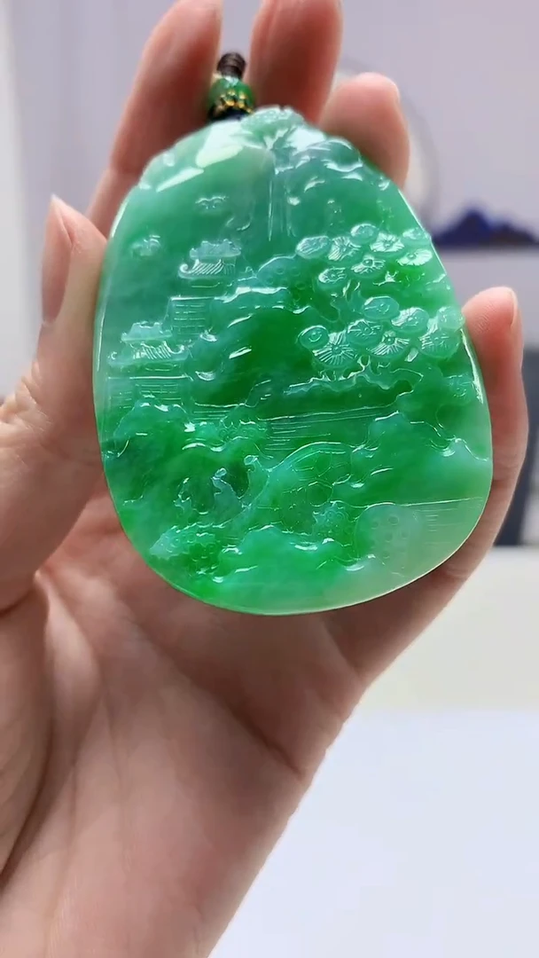 【闪购商品】定制翡翠未镶嵌5028zm-毛货山水264