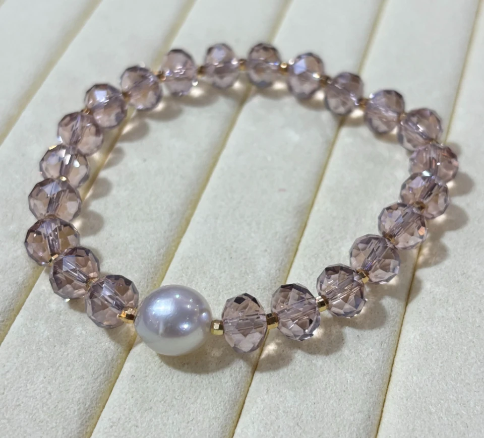 【二哥专享】9-12mm海水澳白弹力绳手链