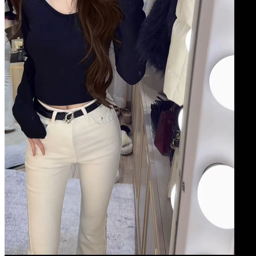 9320气质 简约版喇叭牛仔裤