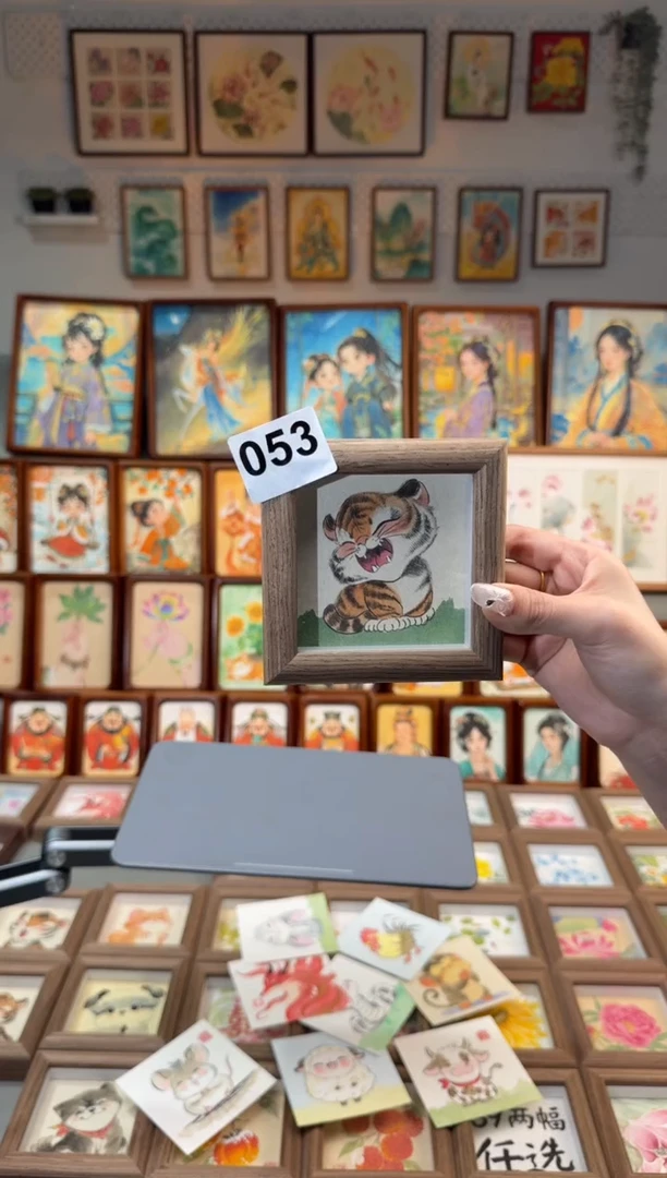 国画053小老虎 手绘国画11