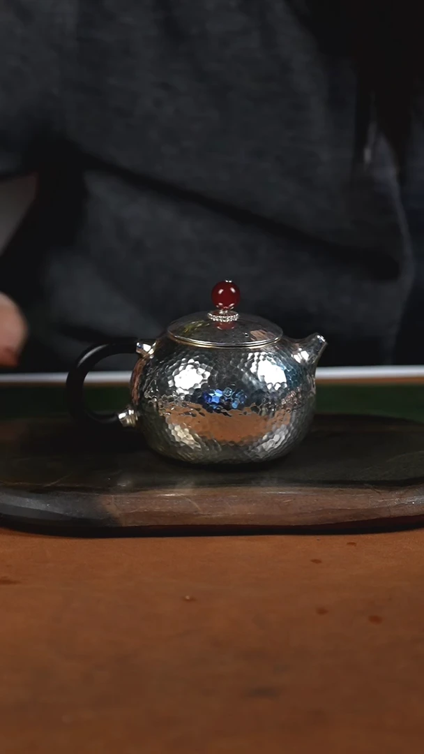 手工锤纹西施泡茶壶