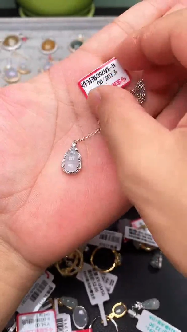 银S925镶嵌戒指翡翠天然A货支持复检22   4-1