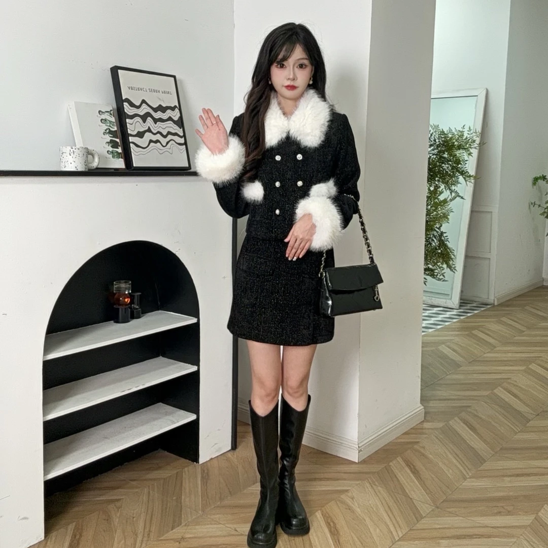 【小个子】IEF/爱依服2025新款秋季优雅气质显瘦法式上下套装