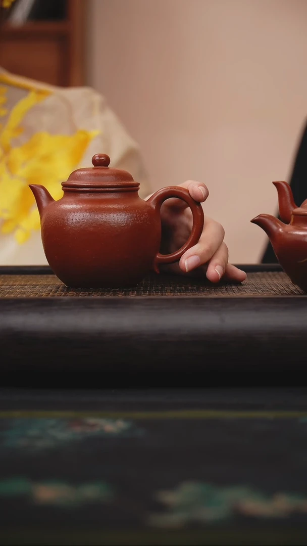 茶壶紫砂朱泥大红袍 高秋水