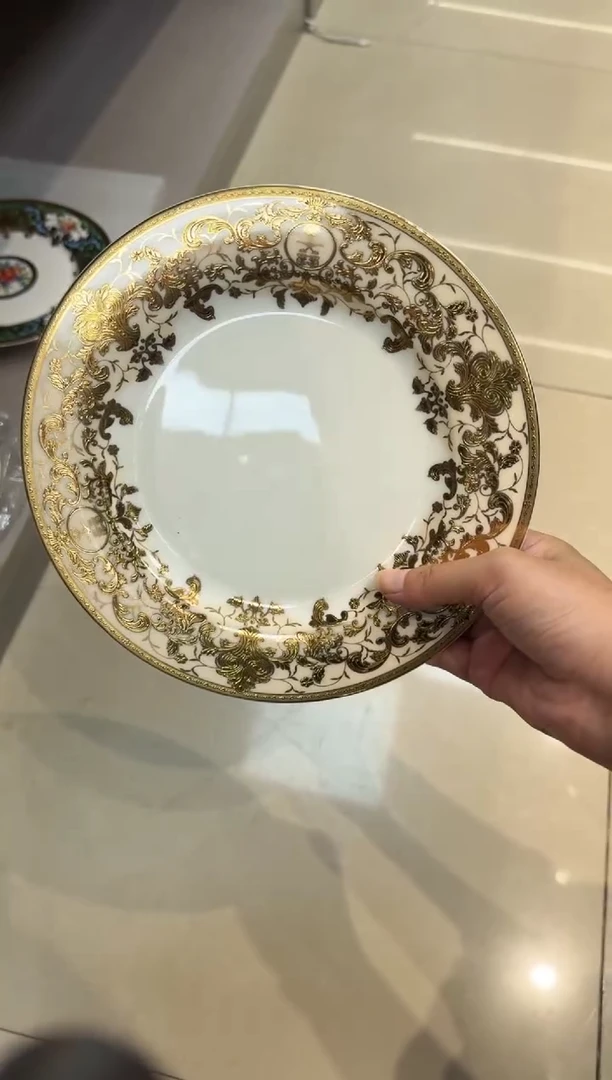 瓷片8英寸平盘 2个