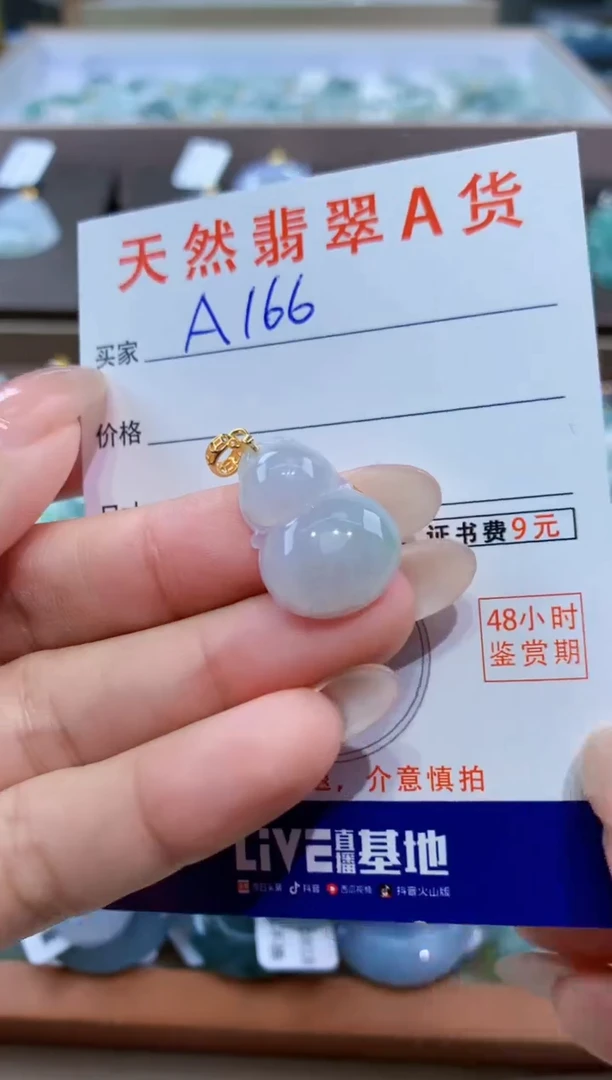 颈饰未镶嵌翡翠天然缅甸翡翠A货挂件