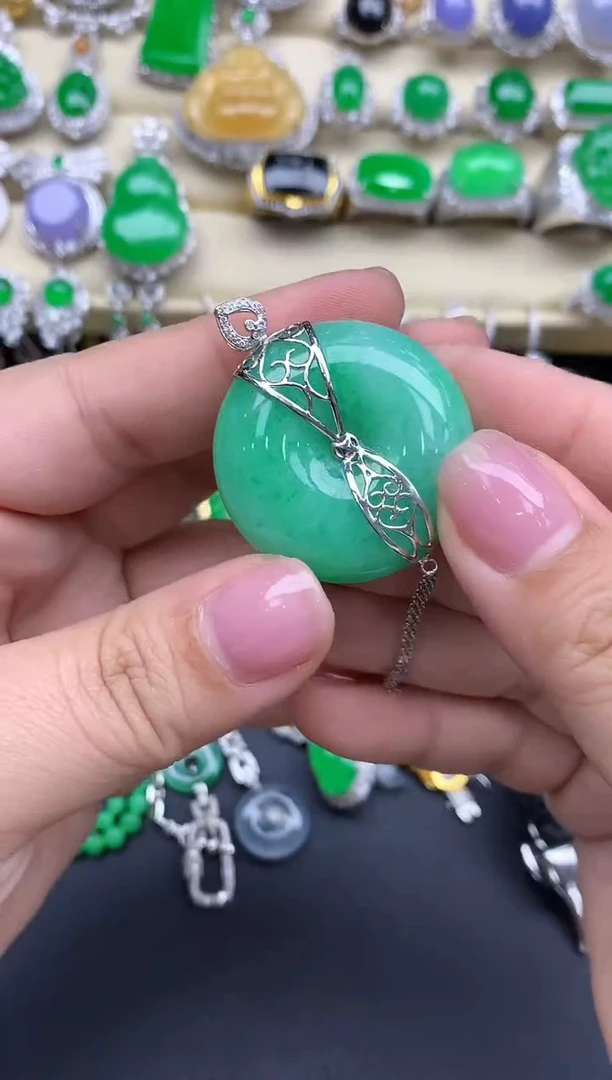 【闪购商品】翡翠颈饰18K金镶嵌416-中国好珍宝