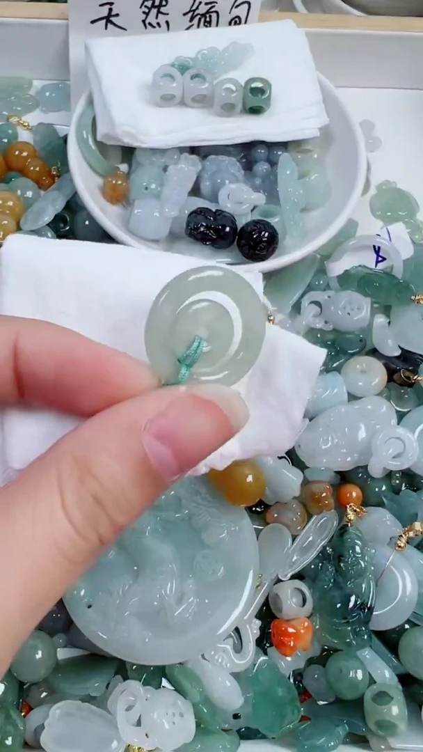 散珠翡翠223号链接，A货翡翠