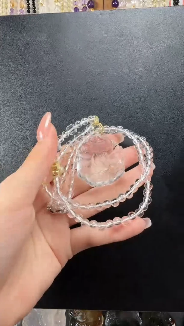 未镶嵌颈饰水晶白五仙