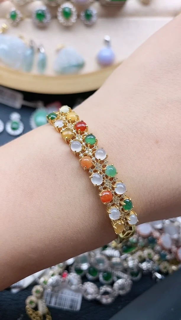 翡翠戒指银S925镶嵌11111