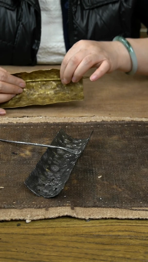 纯锡纯手工锻打茶则