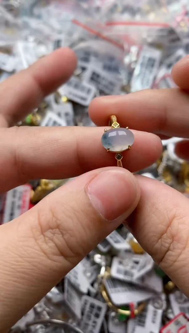 【闪购商品】翡翠戒指银S925镶嵌11111---1