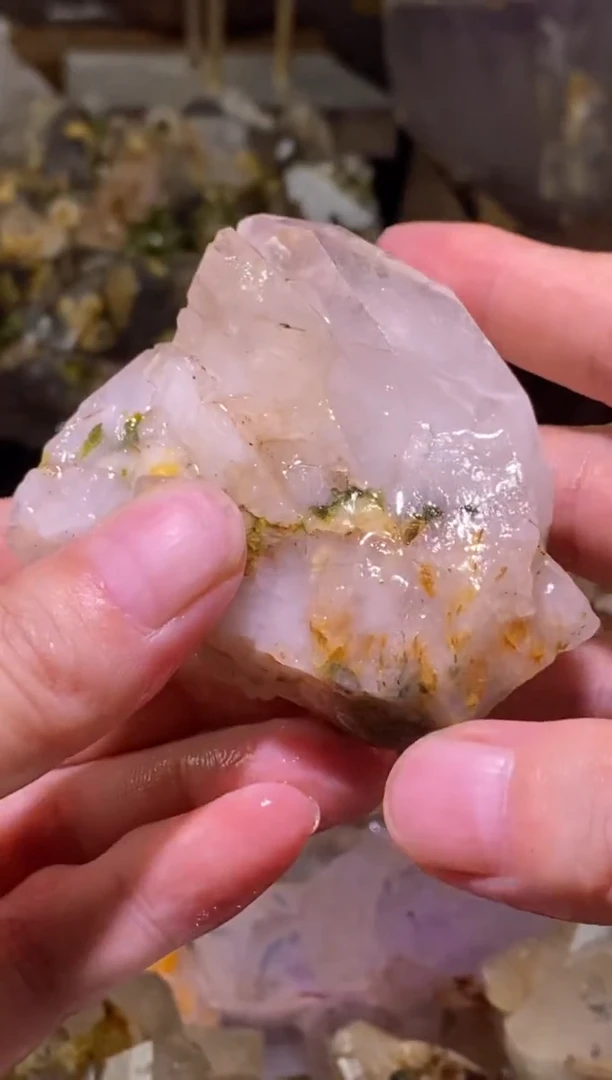 未镶嵌珠宝半成品水晶40号114g四川超七花园水晶