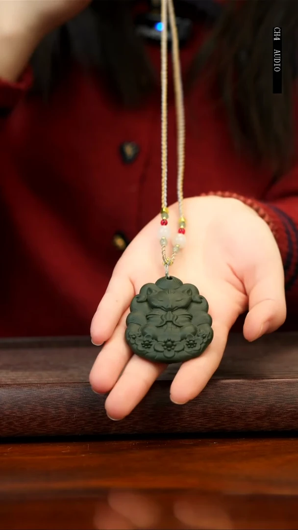 茶壶紫砂壶带挂绳