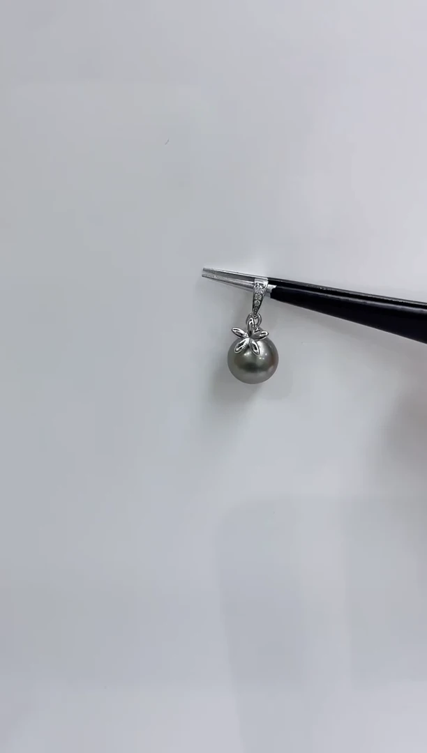 【闪购商品】海水珍珠吊坠(不含链)银S925镶嵌海水珍珠吊坠