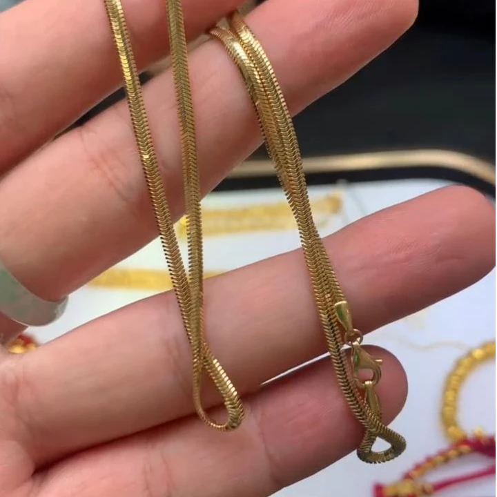 【逍遥精选】18K蛇骨项链*ht/77823/多样性发/1件