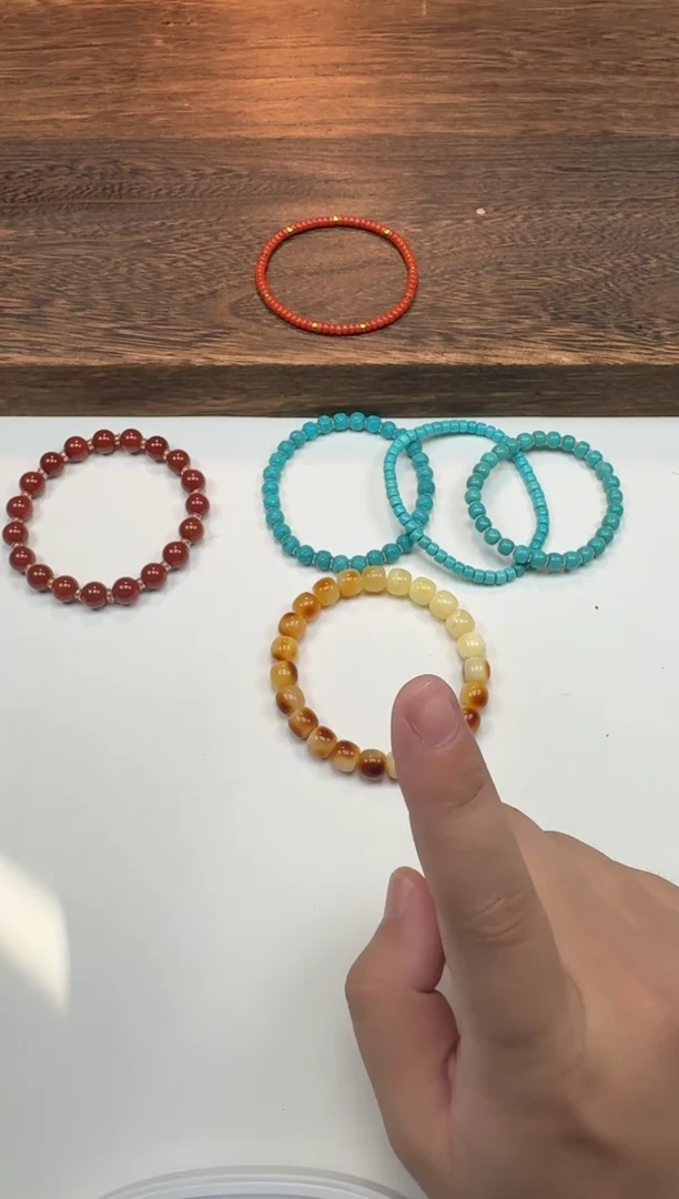 蜜蜡未镶嵌耳饰清**~手串手串