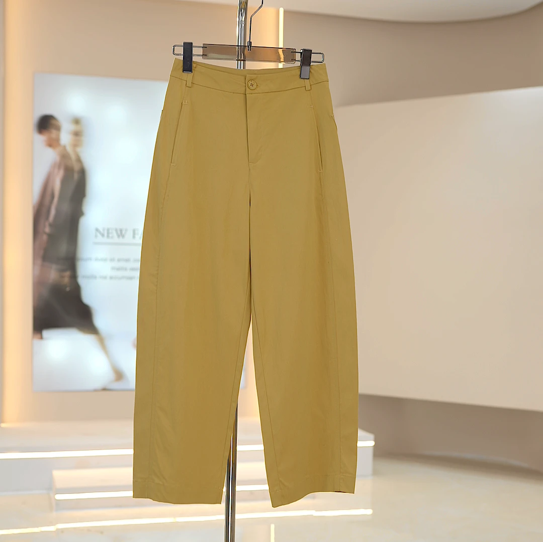 【认准正版】2025夏季高腰香蕉九分女裤K85161