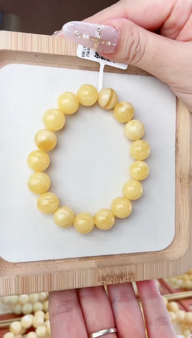 裸石蜜蜡未镶嵌手串