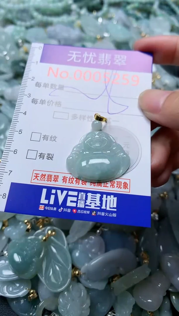 翡翠未镶嵌吊坠(不含链)5259