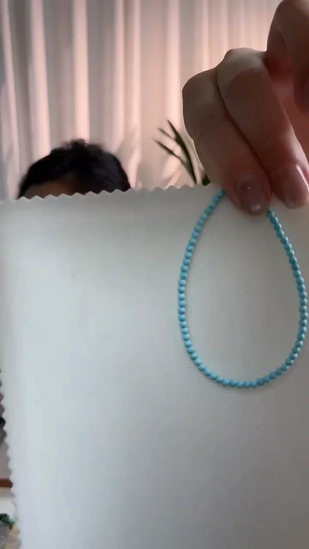 绿松石未镶嵌颈饰禾玺缘绿松石劲链