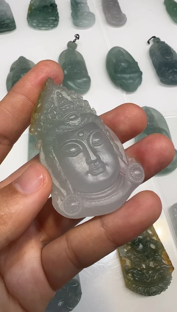 【闪购商品】定制翡翠未镶嵌观音首