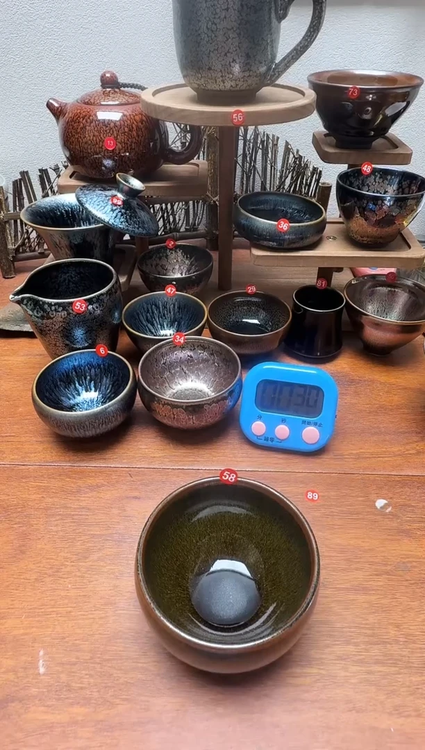 茶盏淡*58号建盏工匠茶器