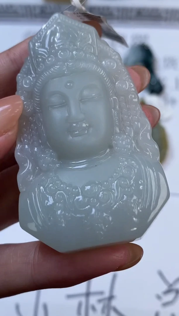 未镶嵌挂件翡翠370734  多人