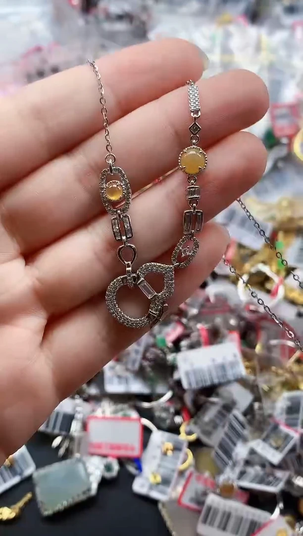 银S925镶嵌戒指翡翠天然A货缅甸翡翠