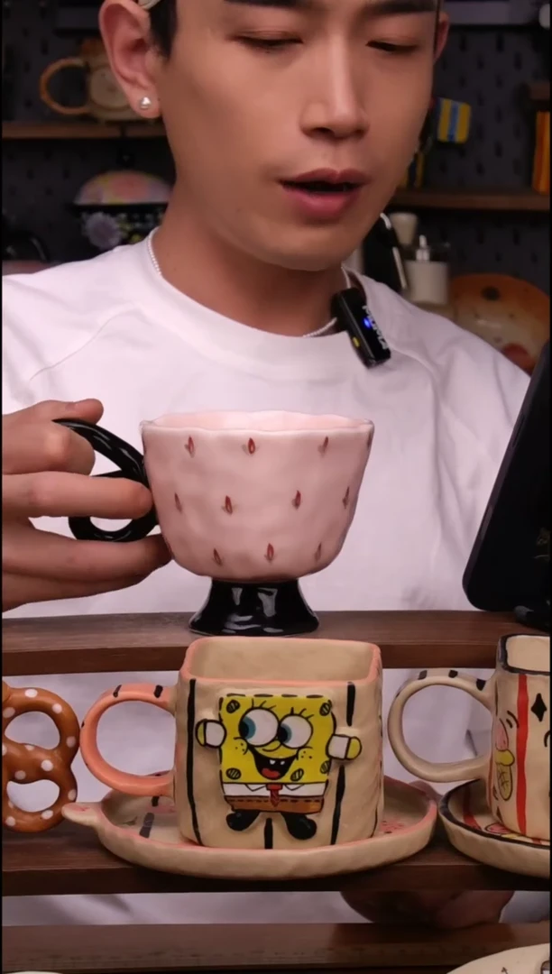 杯子景德镇可爱设计师款陶瓷