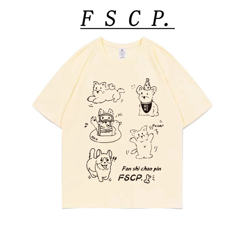 【FSCP.】卡通约克！纯棉短袖重磅卡通印花潮流百搭T恤
