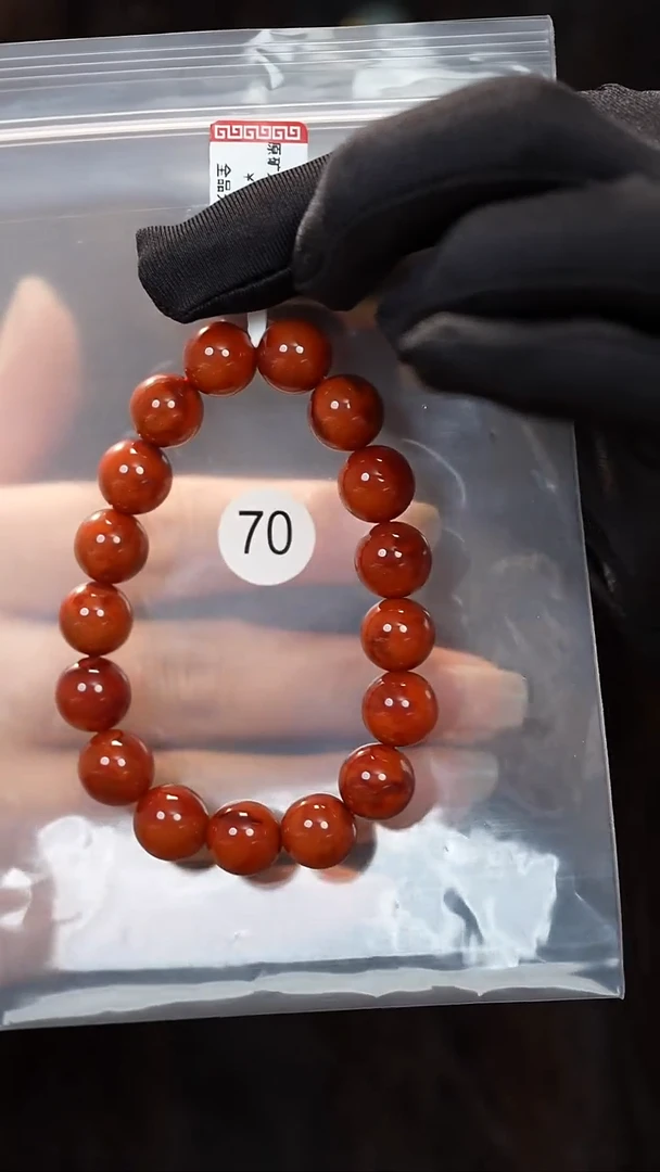 南红玛瑙未镶嵌颈饰原矿无优化无裂手链11.5+