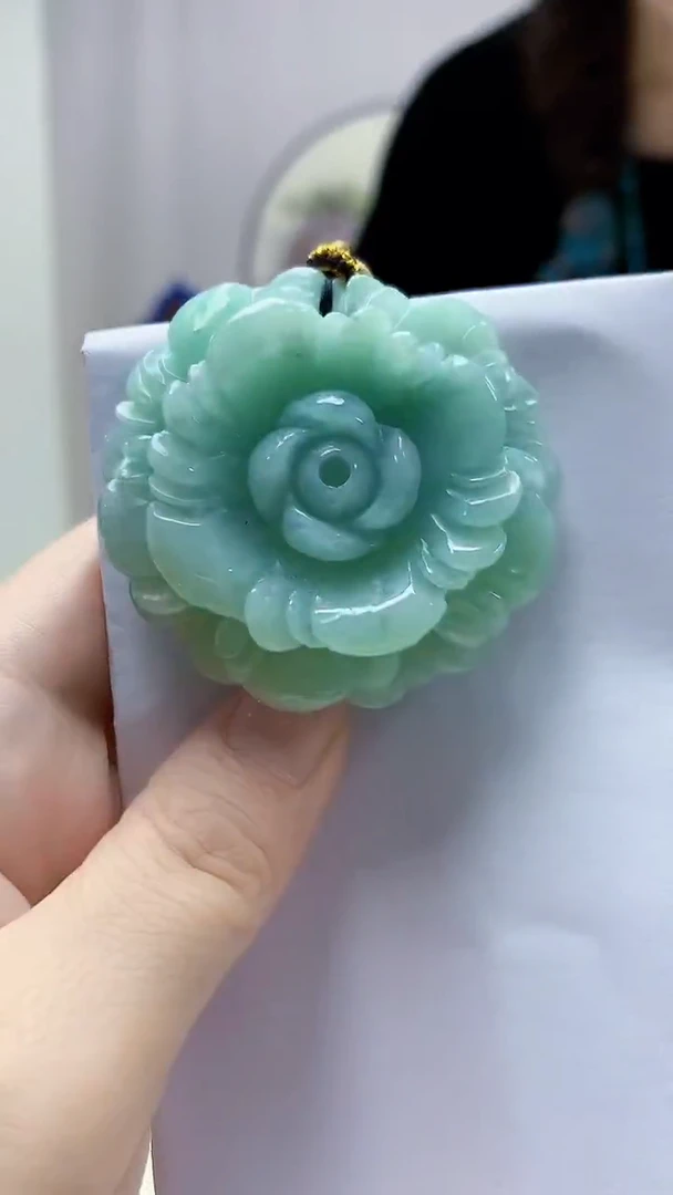 未镶嵌定制翡翠4829DD-毛货挂件76