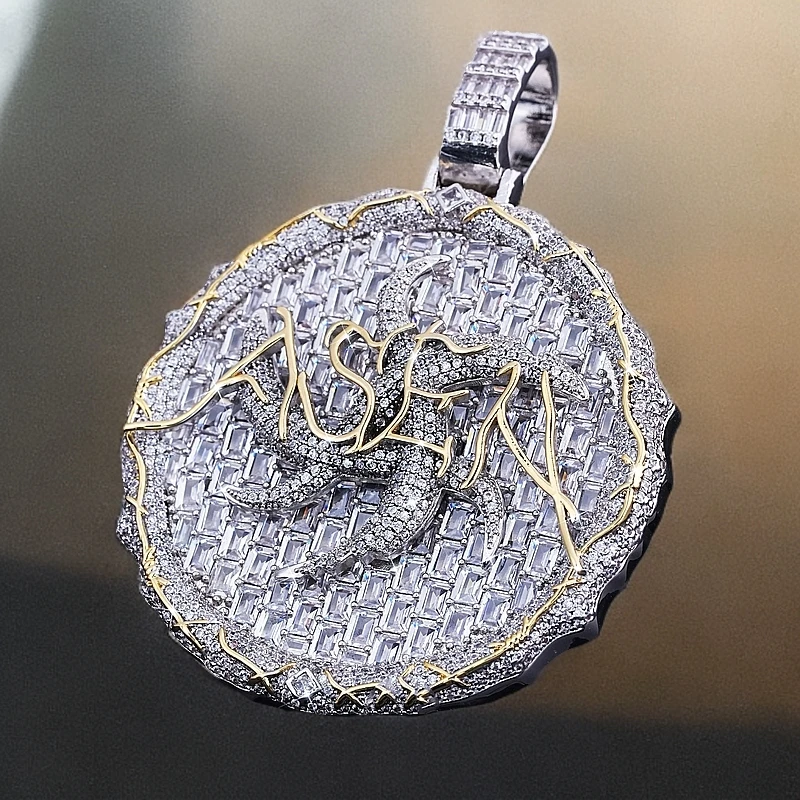 铜合成锆石吊坠 SSS欧美爆款dz02asen同款复古吊坠