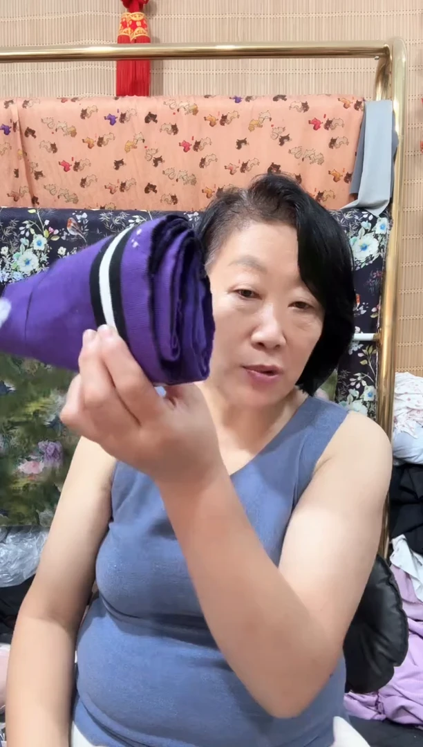 罗纹紫色两长两短