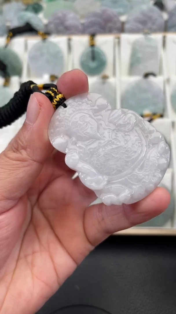 颈饰未镶嵌翡翠天然缅甸翡翠A货195