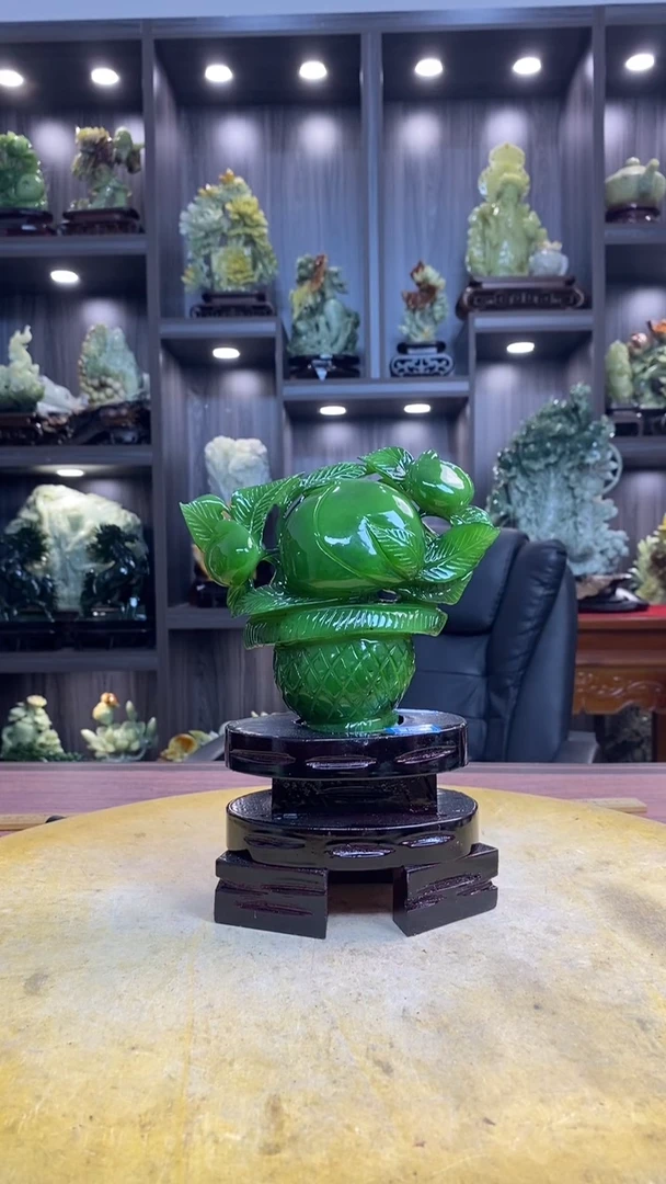 玉辰****8玉岫岩料手工雕刻装饰摆件居家送礼一物一图