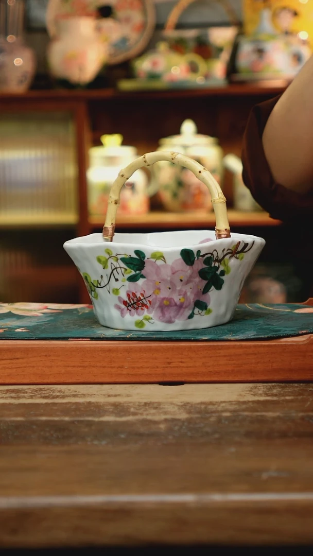 瓷片景德镇纯手工釉下彩精品茶具水杯