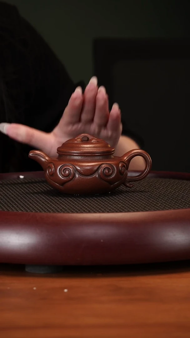 【闪购商品】紫砂茶壶2155ZST仿古如意沉香段180cc