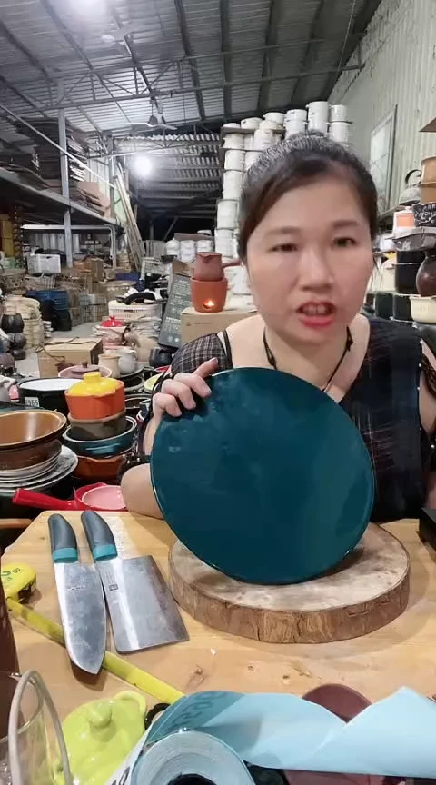 瑕疵25绿色圆菜板