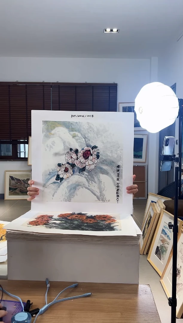 【闪购商品】版画耿玉琨限量作品亲签盖章版画S