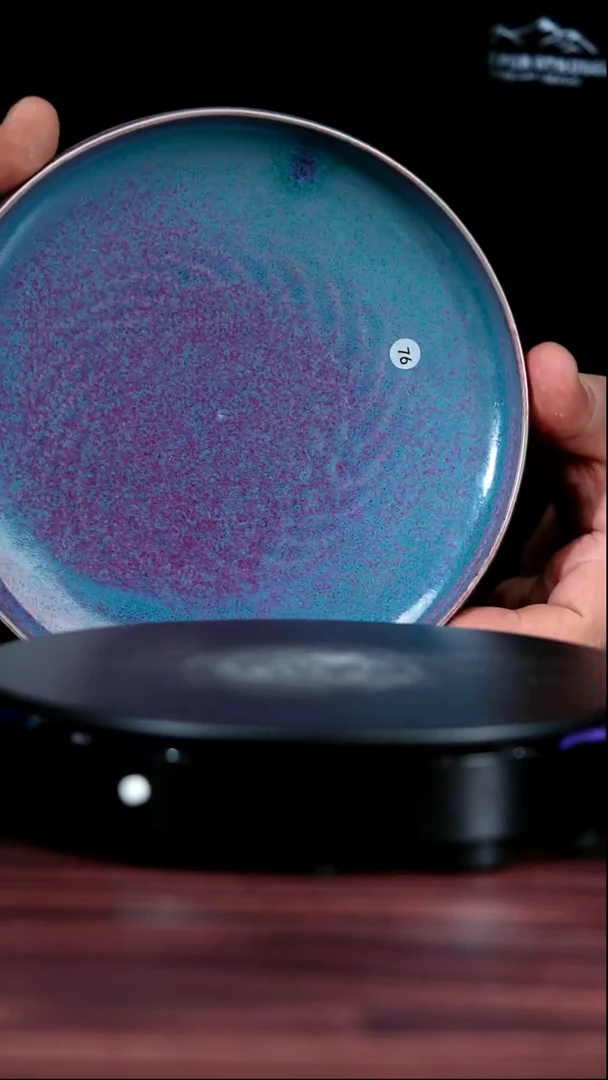 76#于大鹏一级品原矿钧瓷茶盘