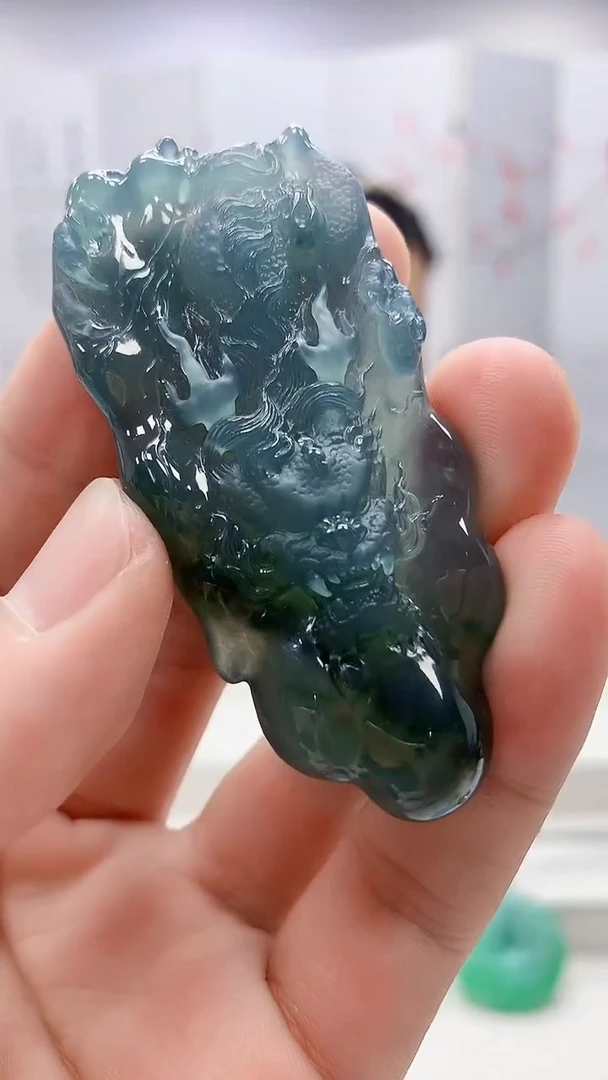 定制翡翠未镶嵌4852bb-毛货挂件59