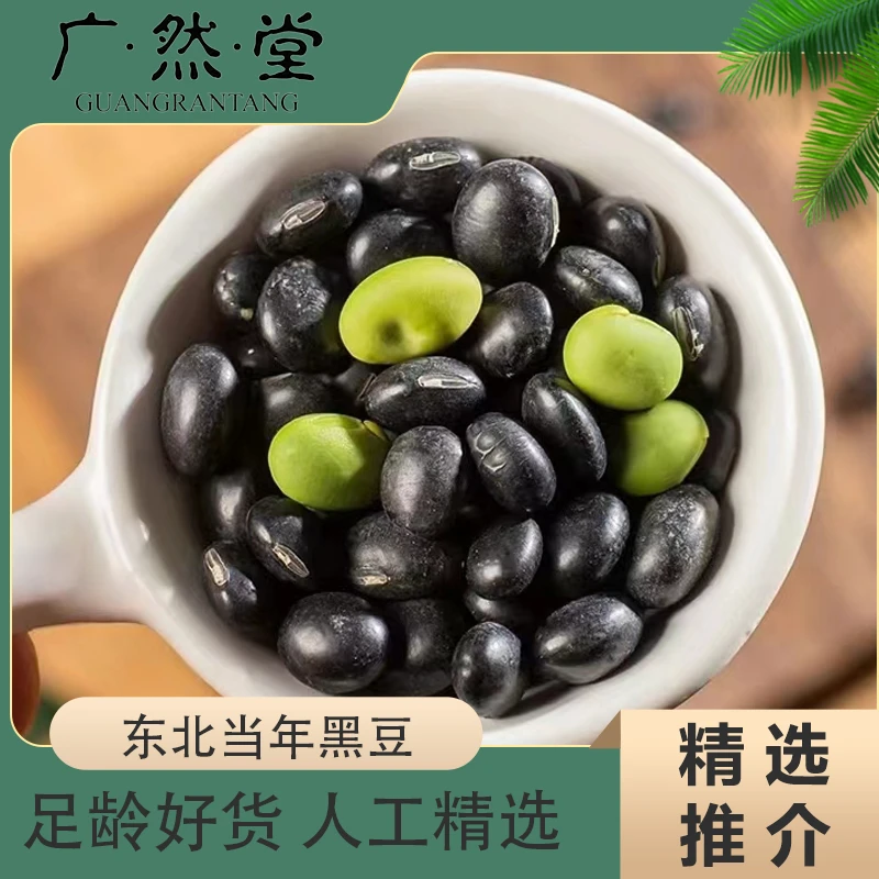 广然堂甄选东北农家当季新货绿芯黑豆