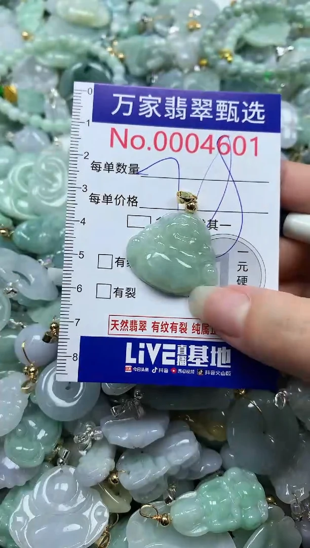 吊坠(不含链)未镶嵌翡翠4601