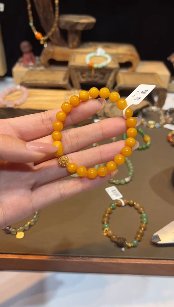 手链琥珀未镶嵌手饰@@