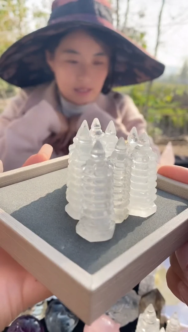 未镶嵌珠宝半成品水晶文昌塔多样性发其一19.9