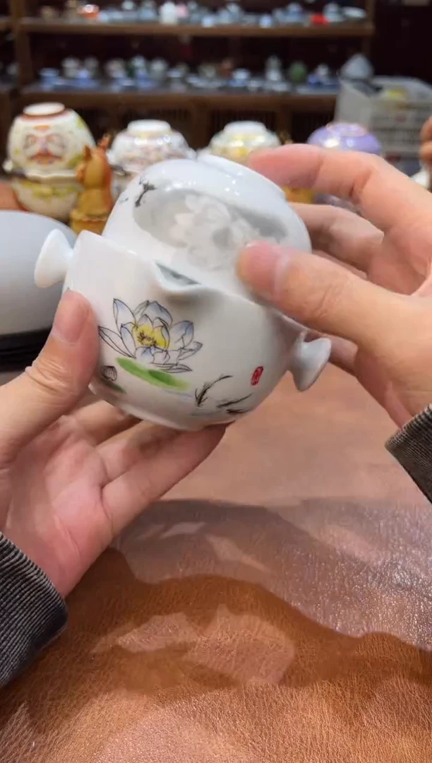 真的很便宜会开片的旅行茶具